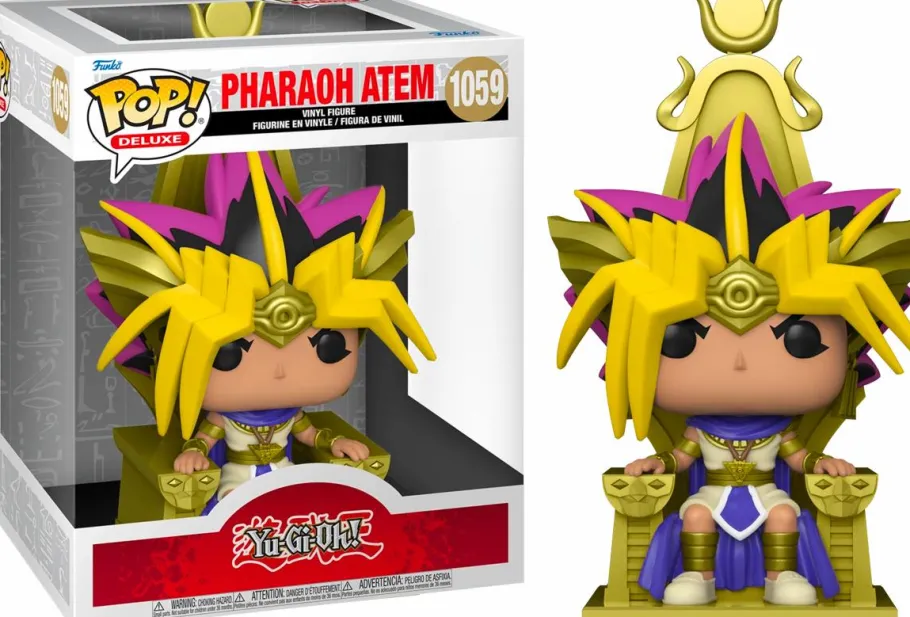 Pop! Deluxe>Yu-Gi-Oh! - Pharaoh Atem on Throne Metallic Deluxe Pop! Vinyl Figure