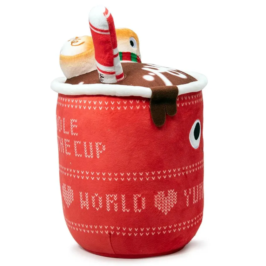 Designer Plush>Yummy World - Judy Hot Cocoa with Marshmallows & Peppermint Stick 10” Plush