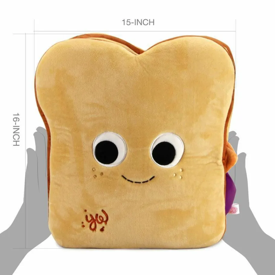 Designer Plush>Yummy World - Parker & Jayden Peanut Butter & Jelly Sandwich 16” Plush